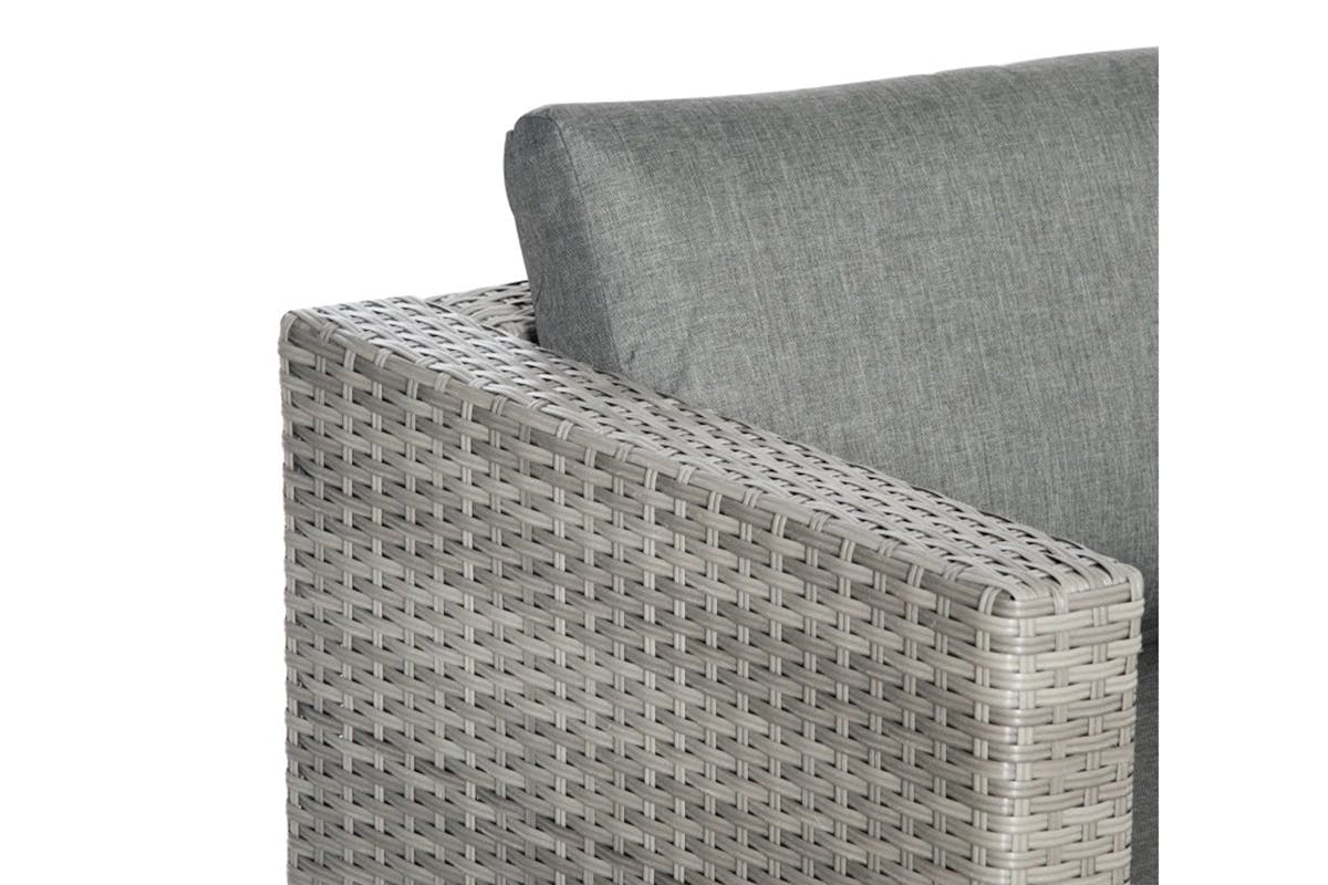 Outsunny Outdoor PE Rattan Sofa Set | Grey-8