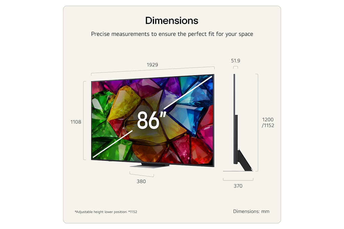 LG MRGB88 86" Mini RGB Evo AI 4K Ultra HD Smart TV (2026) | 86MRGB88B6B.AEI-3