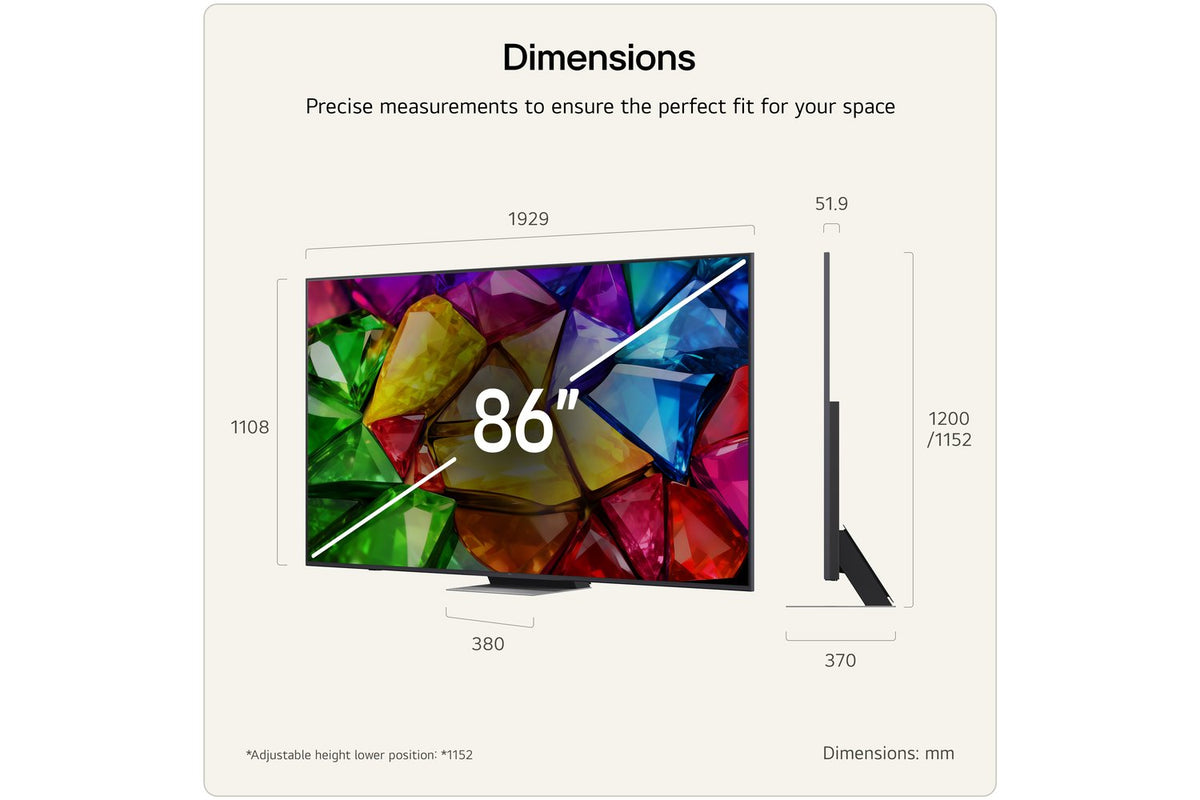 LG MRGB88 86" Mini RGB Evo AI 4K Ultra HD Smart TV (2026) | 86MRGB88B6B.AEI-8