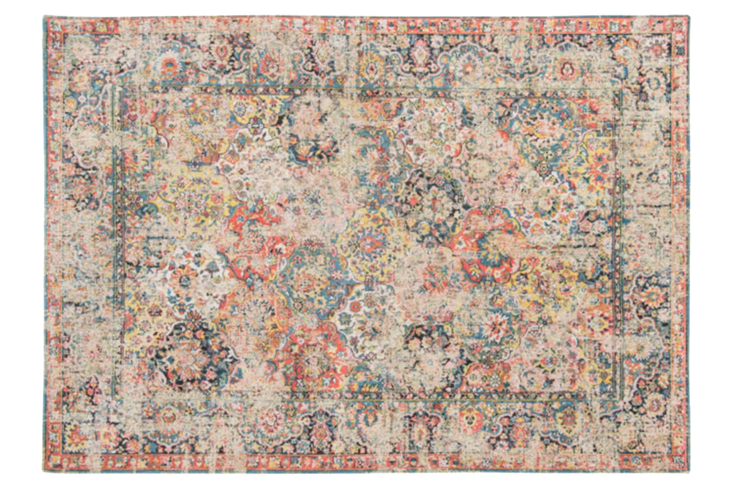 Louis De Poortere | Bakhtiari Janiserry Indoor Eco Rug | Multicolour | 140 x 200 cm