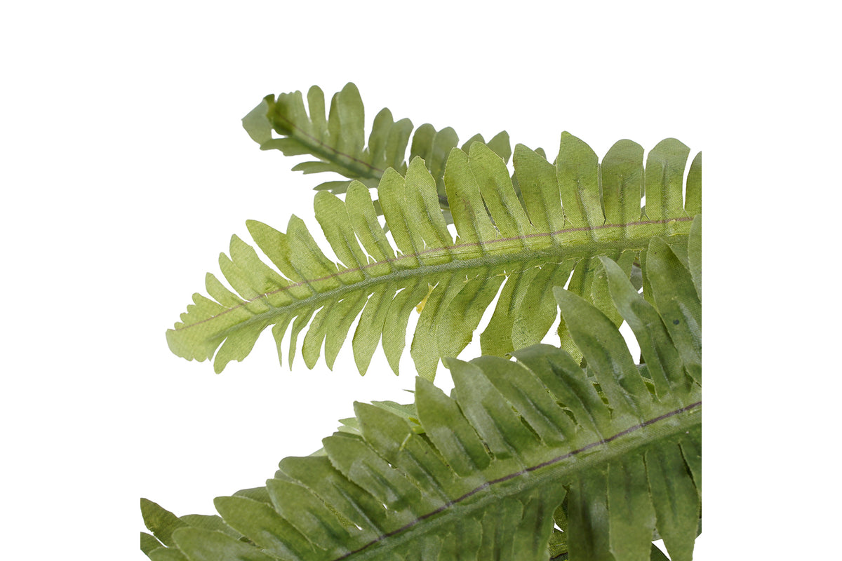 Artificial Boston Fern Green with Pot | 35 cm-3