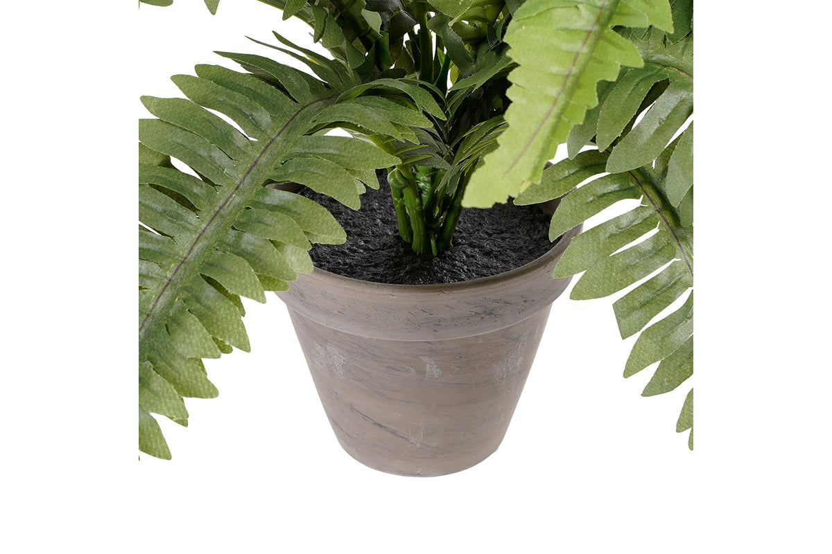 Artificial Boston Fern Green with Pot | 35 cm-4