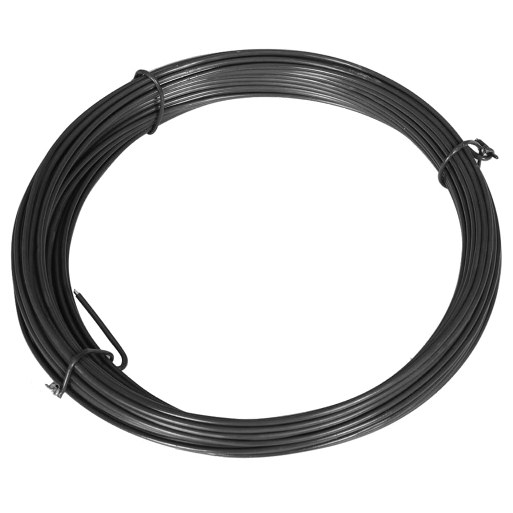 vidaXL 142432 Fence Binding Wire 25 M 1.4/2mm Steel Grey-2