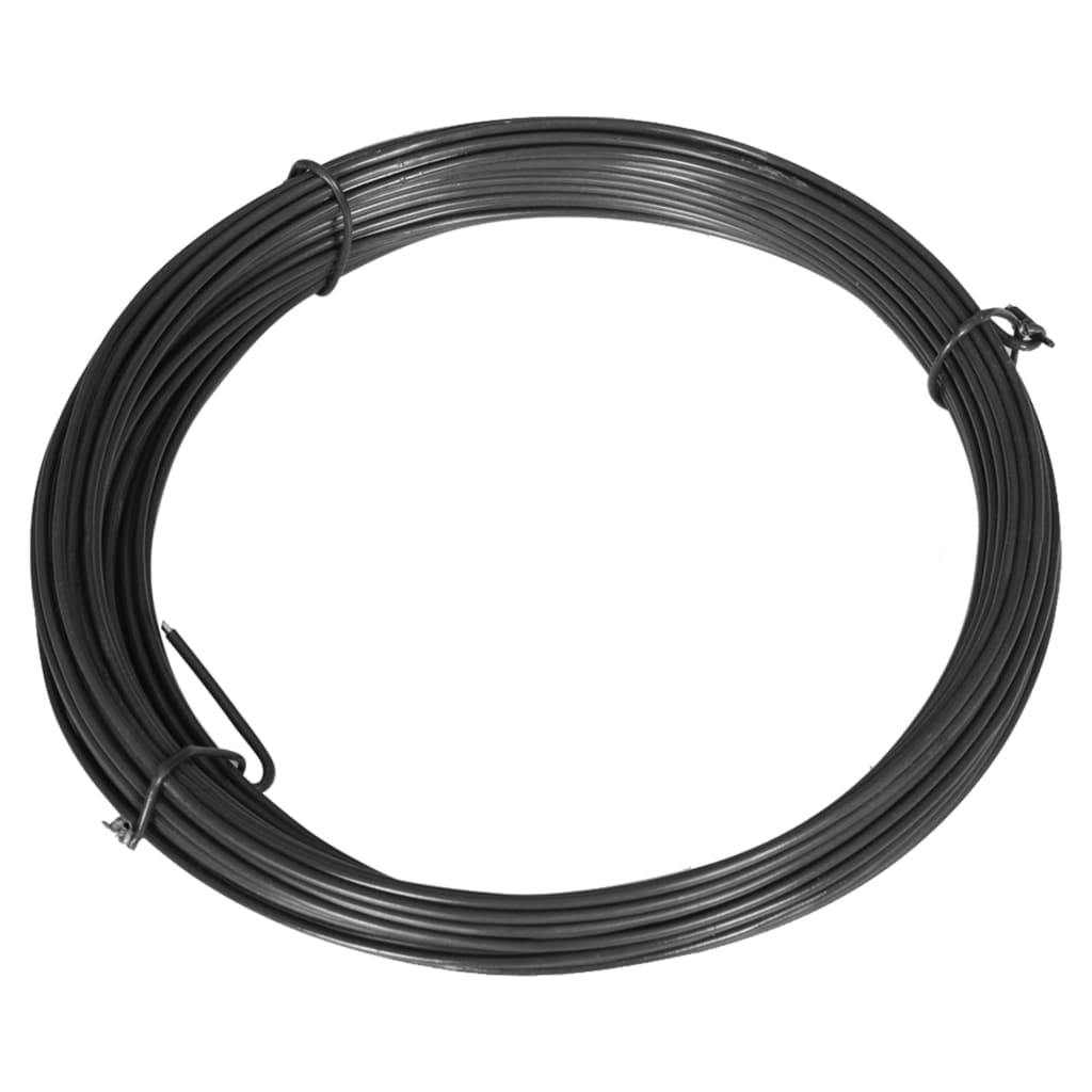 vidaXL 142432 Fence Binding Wire 25 M 1.4/2mm Steel Grey-3