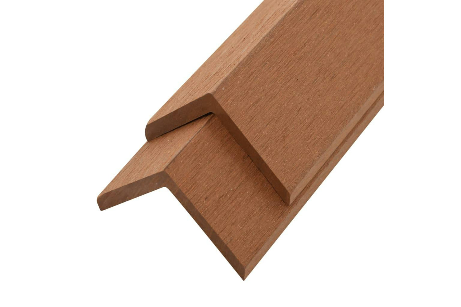vidaXL 45018 5 Pcs Decking Angle Trims Wpc 170cm Light Brow-2