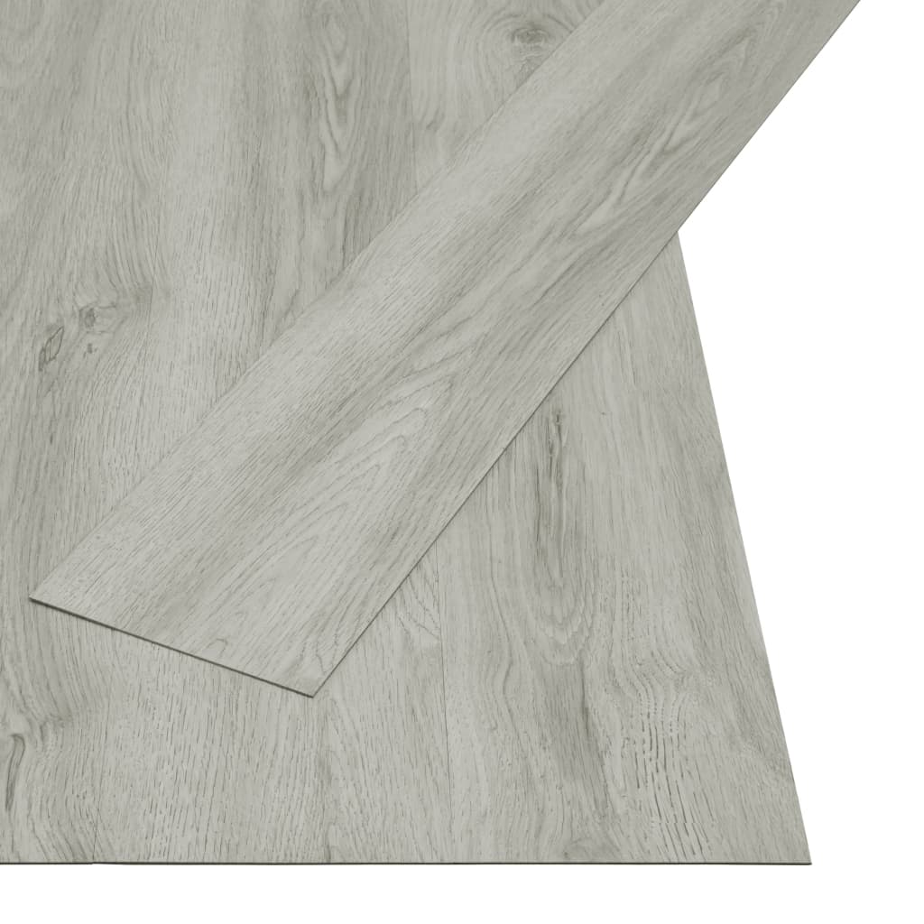 Vidaxl Self-adhesive Flooring Planks 4.46 MÂ² 3 Mm Pvc Light Grey-2