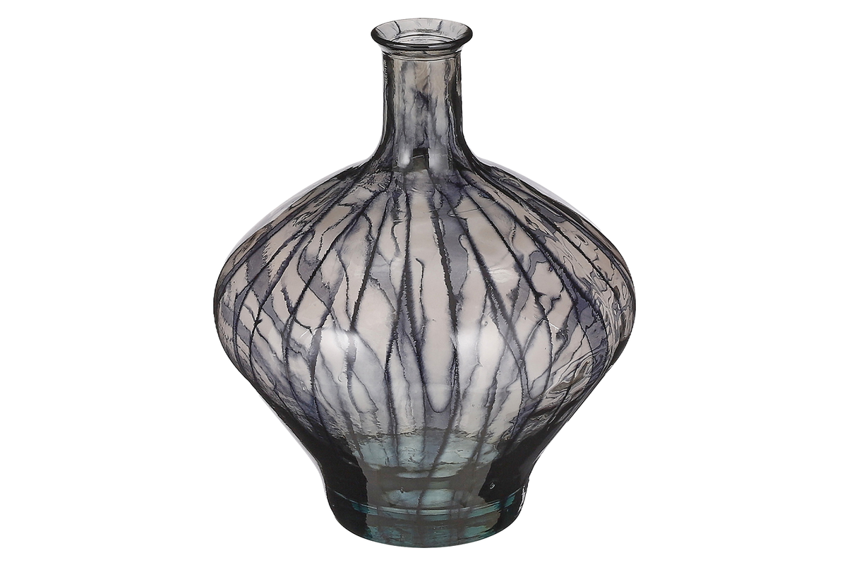 Palermo Recycled Glass Vasa | Black | 46 cm-2