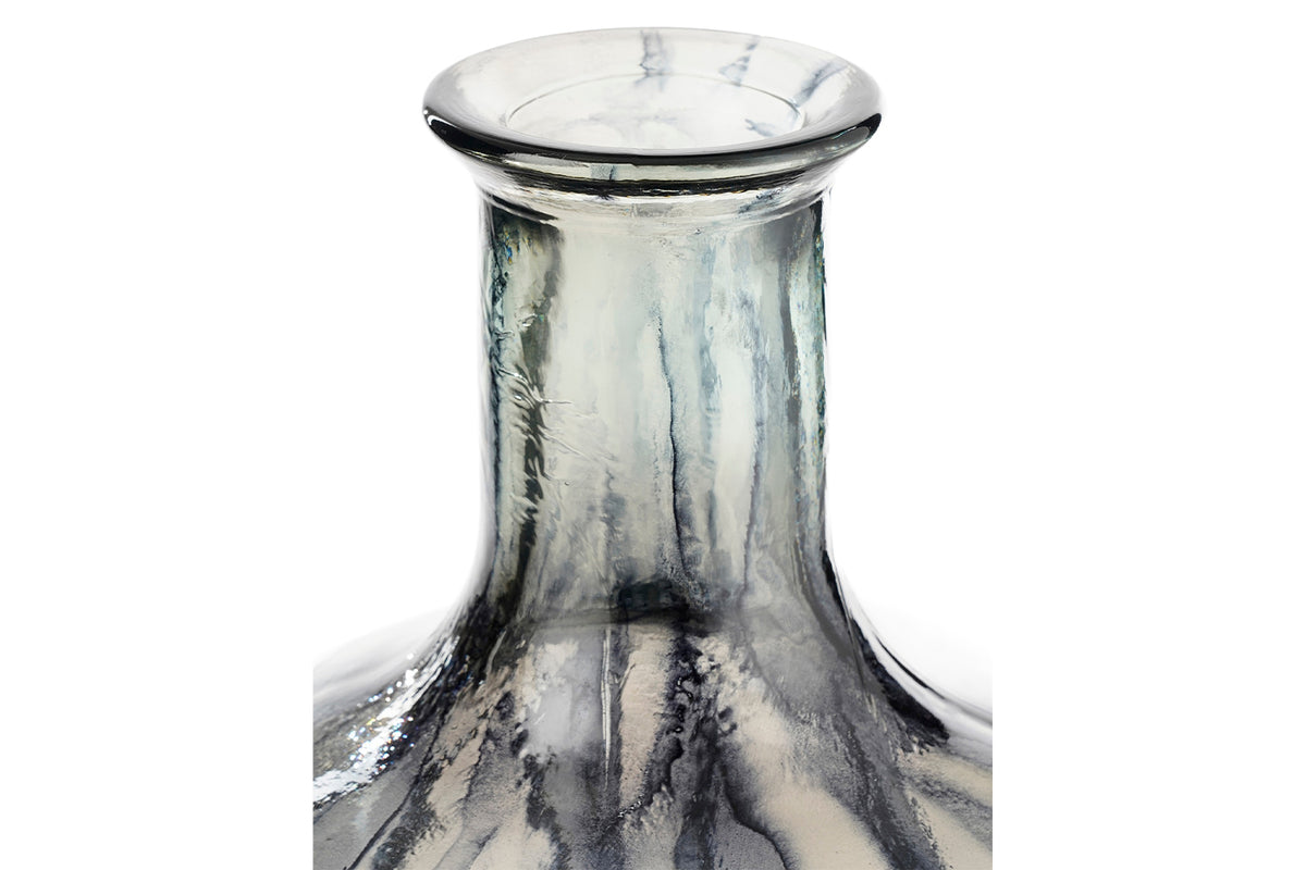 Palermo Recycled Glass Vasa | Black | 46 cm-4