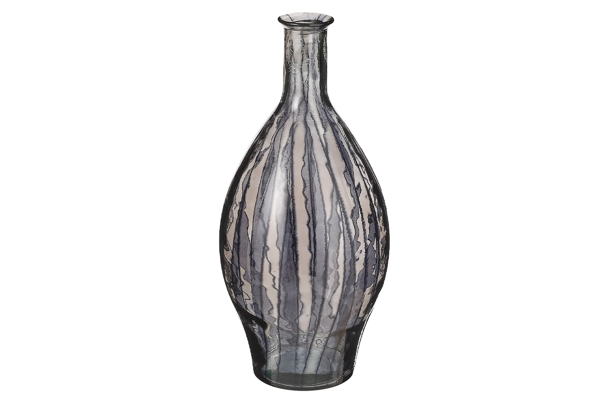 Palermo Recycled Glass Vasa | Black | 60 cm-2