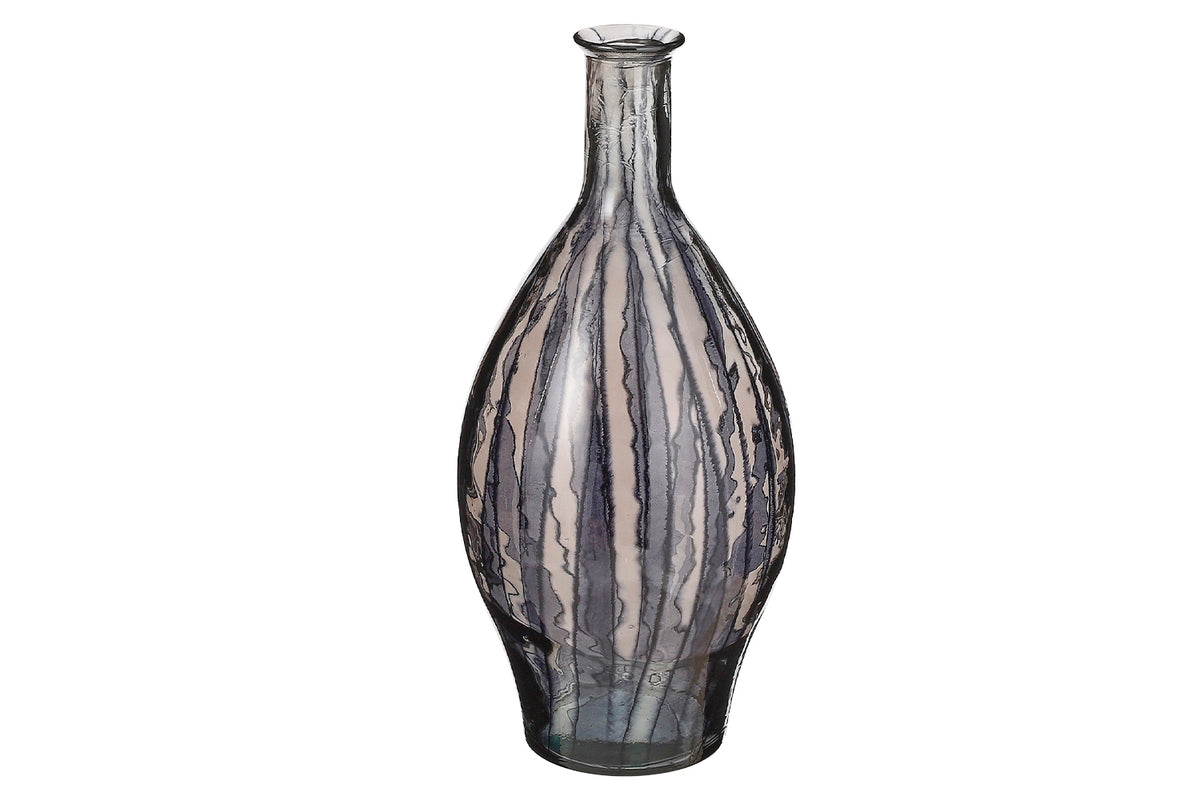 Palermo Recycled Glass Vasa | Black | 60 cm