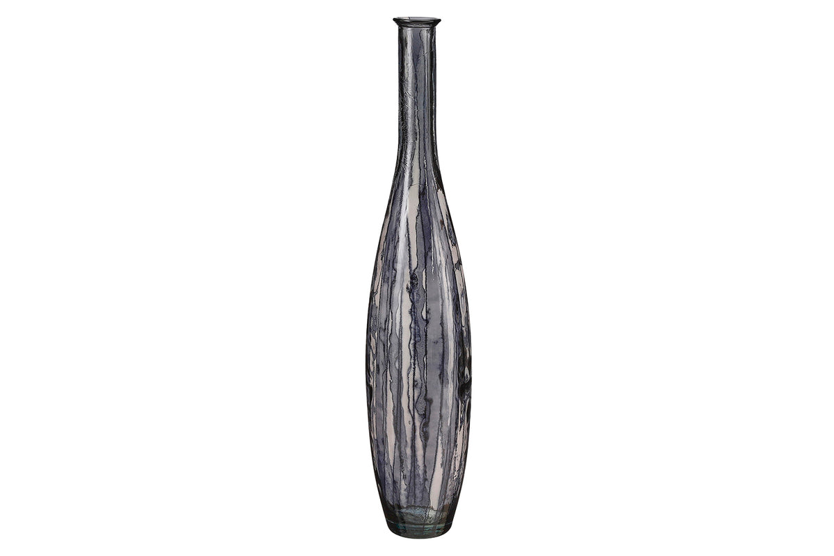 Palermo Recycled Glass Vasa | Black | 100 cm