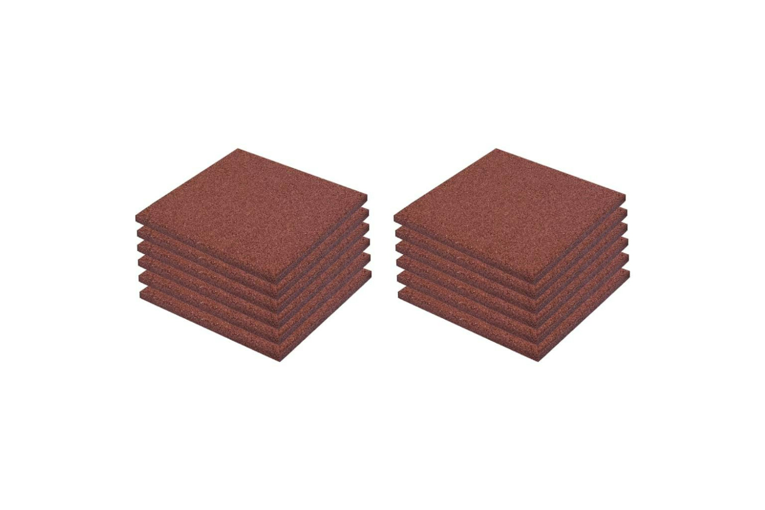 vidaXL 276270 Fall Protection Tiles 12 Pcs Rubber 50x50x3cm-2