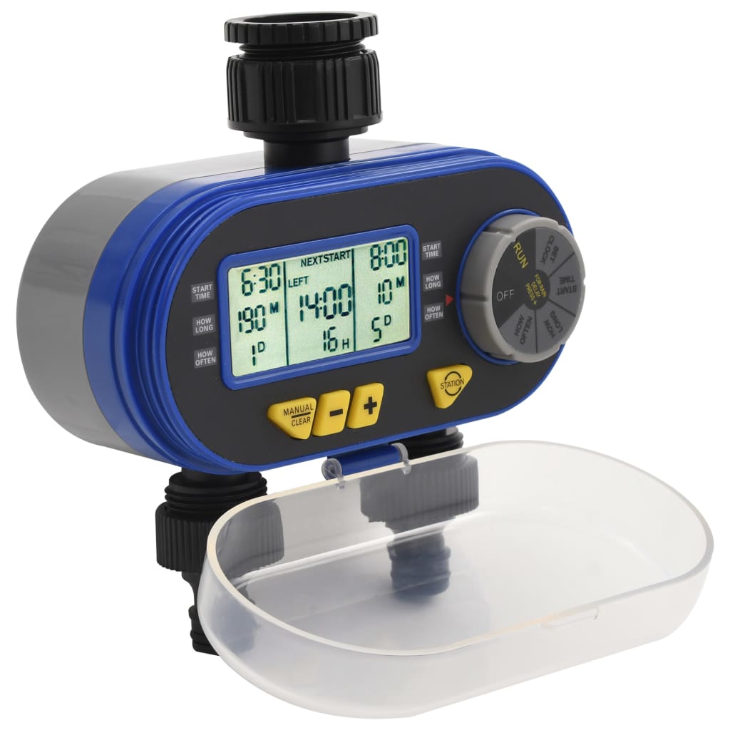 Vidaxl 48039 Automatic Digital Water Timer With Dual Outlet-4