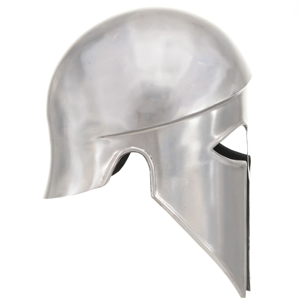 Vidaxl 286212 Greek Warrior Helmet Antique Replica Larp Silver Steel-3