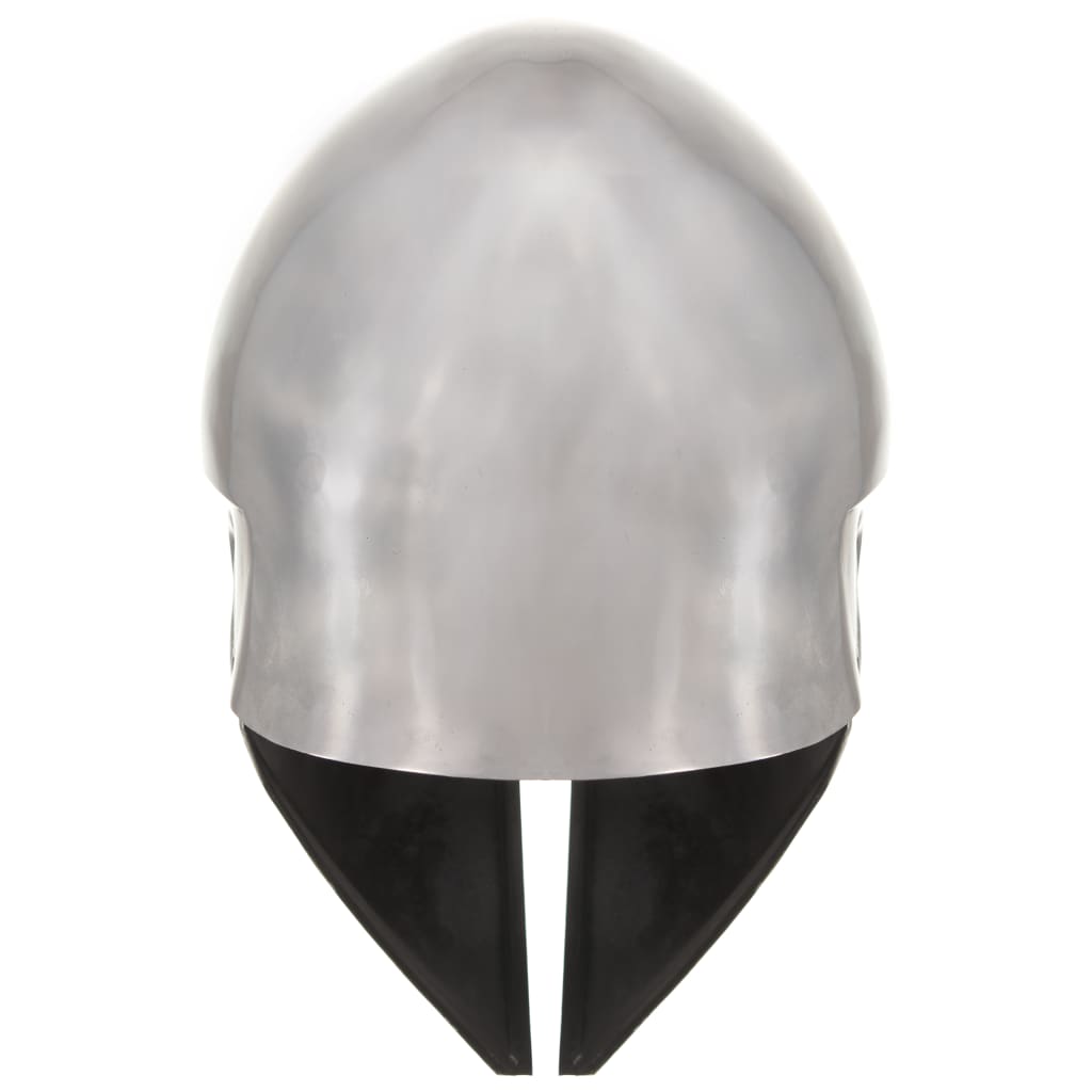 Vidaxl 286212 Greek Warrior Helmet Antique Replica Larp Silver Steel-4