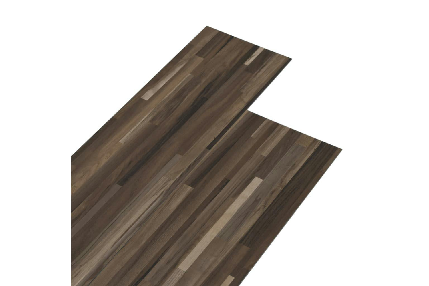 Vidaxl Pvc Flooring Planks 5.02 MÂ² 2 Mm Self-adhesive Striped Brown-2