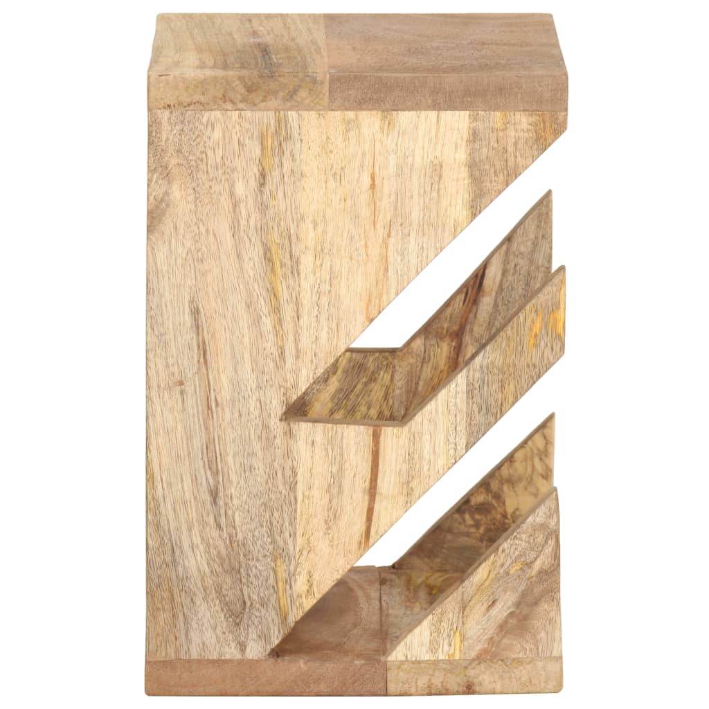 vidaXL 320480 Wall Mounted Skateboard Holder 25x20x30cm Solid Mango Wood-3