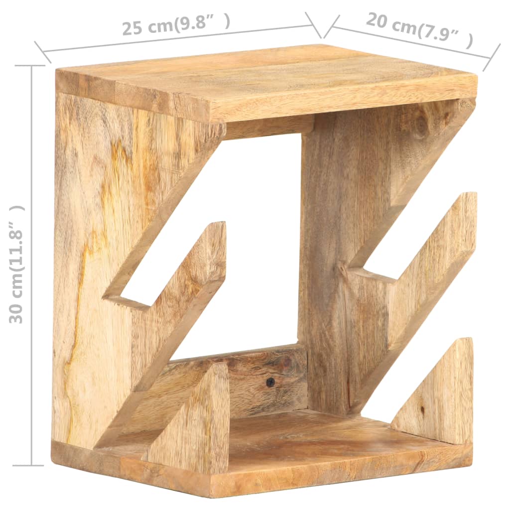 vidaXL 320480 Wall Mounted Skateboard Holder 25x20x30cm Solid Mango Wood-8