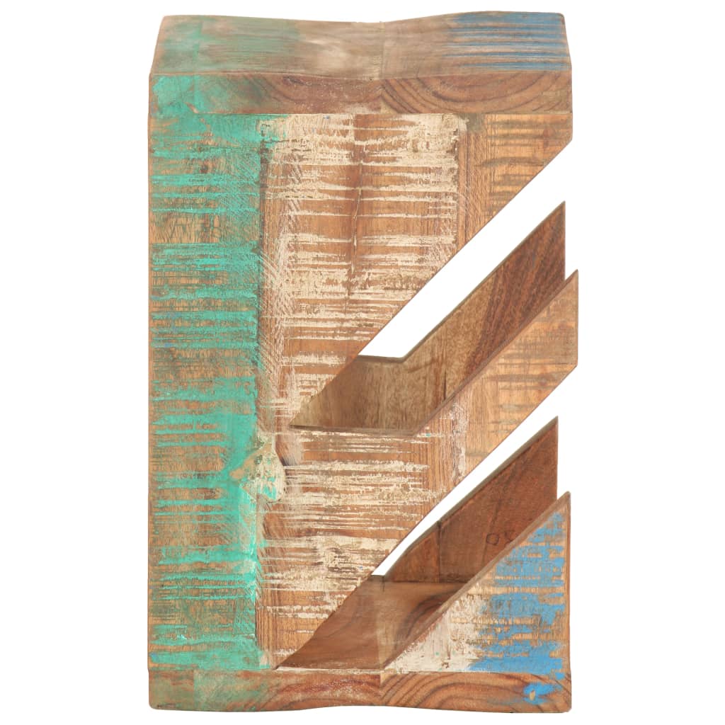 vidaXL 320481 Wall Mounted Skateboard Holder 25x20x30cm Solid Reclaimed Wood-3