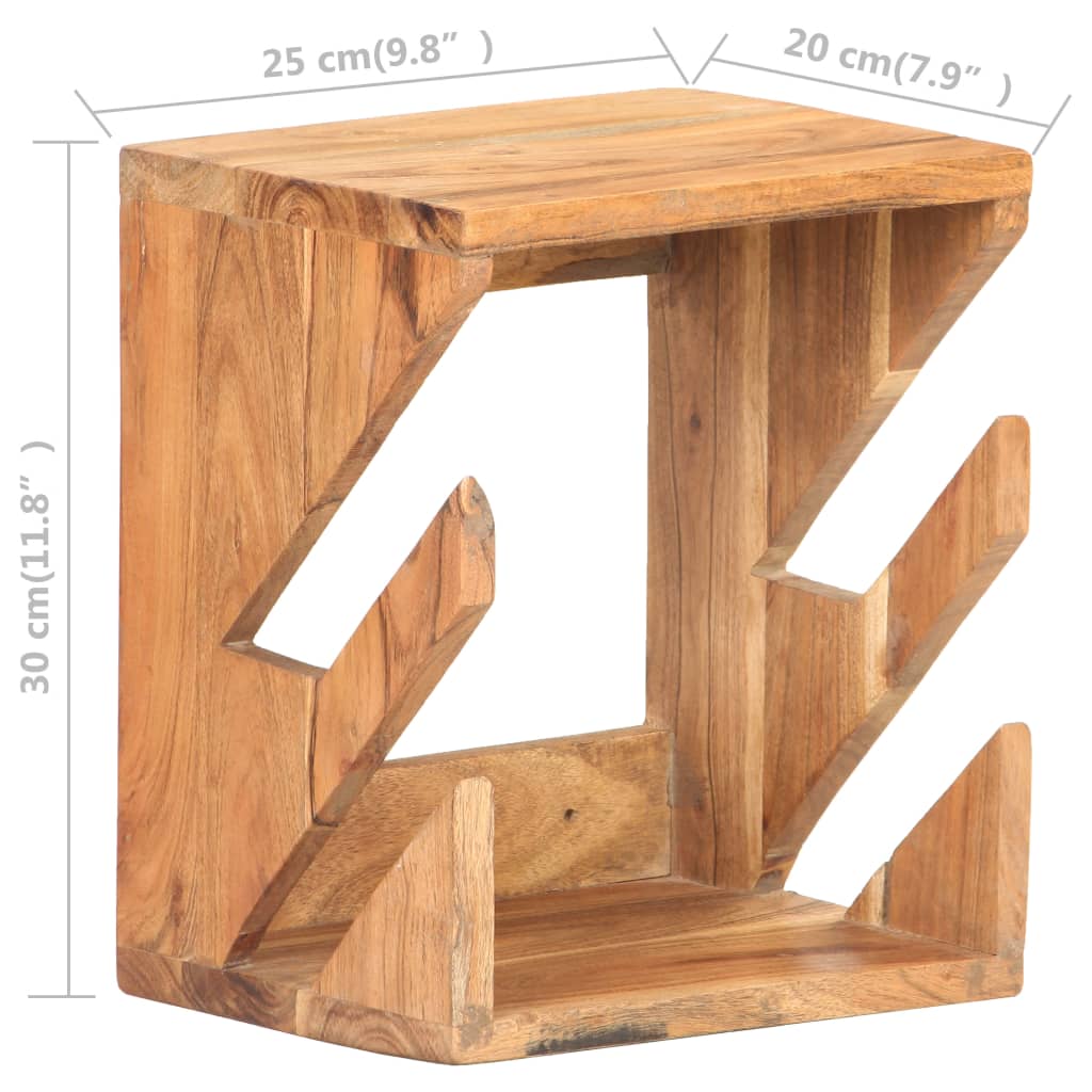 vidaXL 320482 Wall Mounted Skateboard Holder 25x20x30cm Solid Acacia Wood-8