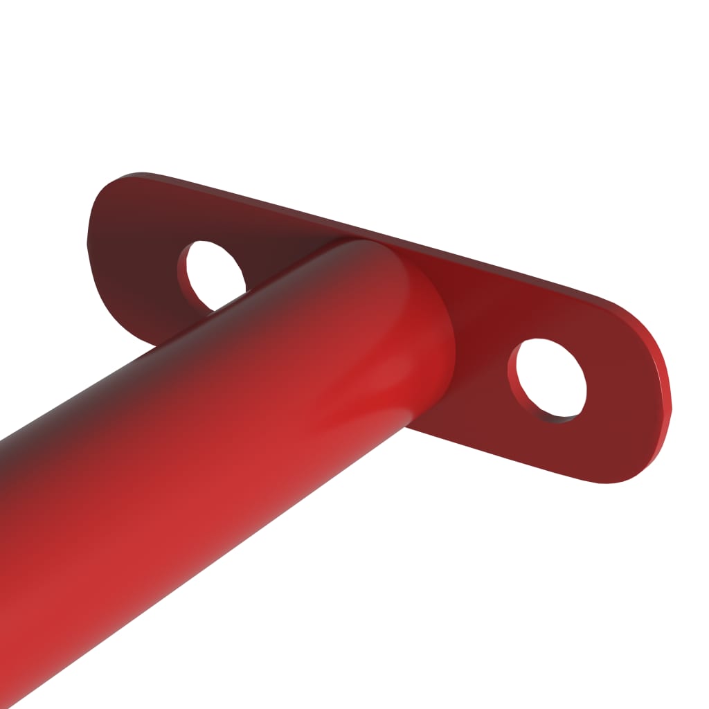 vidaXL 93199 Turning Bars 2 Pcs 125cm Steel Red-4