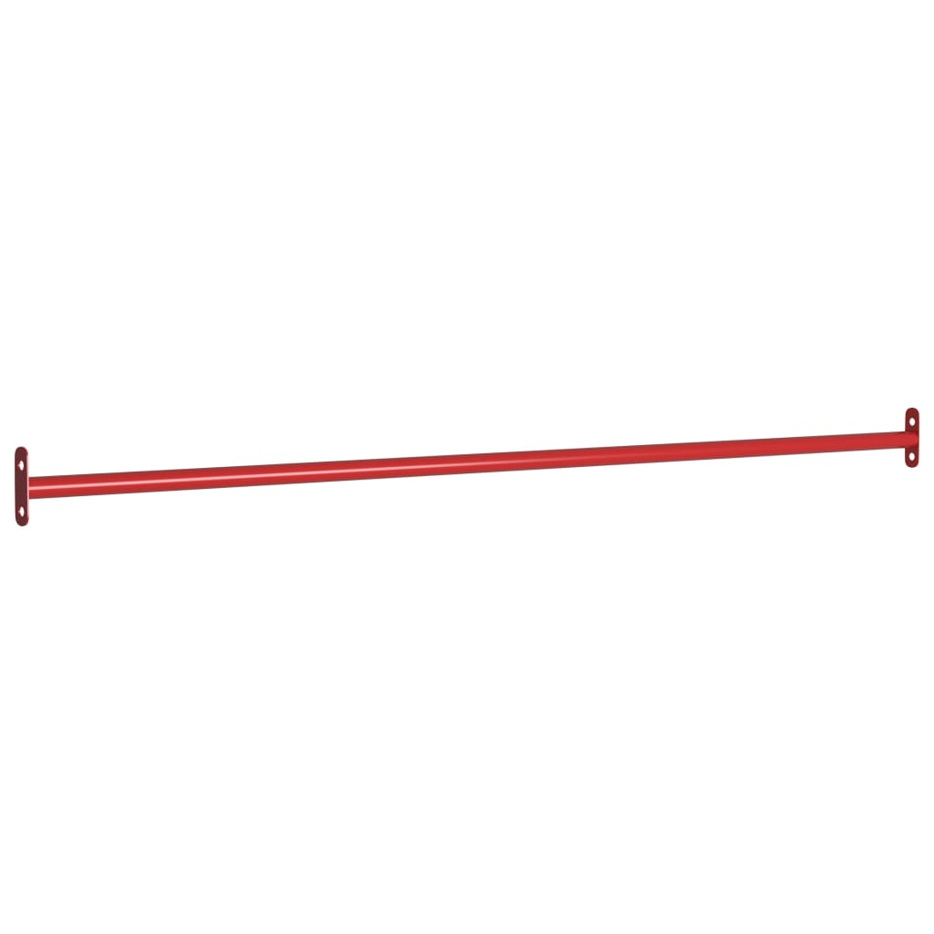 vidaXL 93200 Turning Bars 3 Pcs 125cm Steel Red-3
