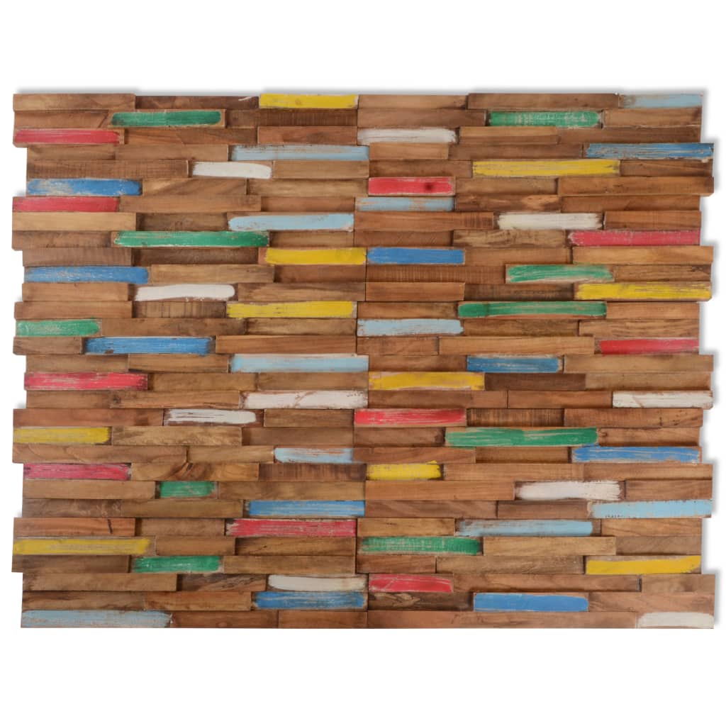 Vidaxl Wall Cladding Panels 10 Pcs 1.03 MÂ² Solid Teak Wood-2