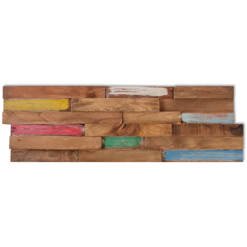 Vidaxl Wall Cladding Panels 10 Pcs 1.03 MÂ² Solid Teak Wood-5