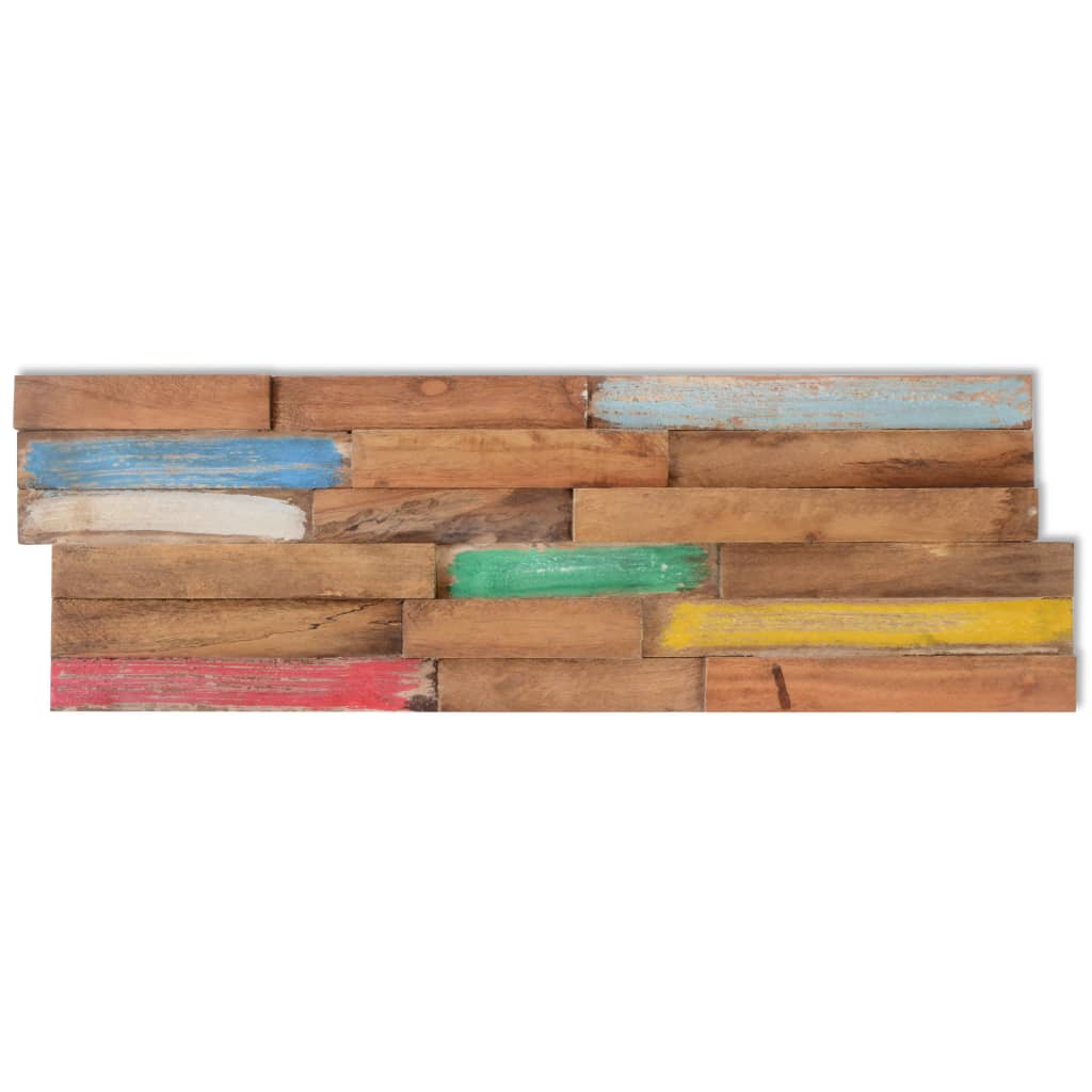 Vidaxl Wall Cladding Panels 10 Pcs 1.03 MÂ² Solid Teak Wood-6
