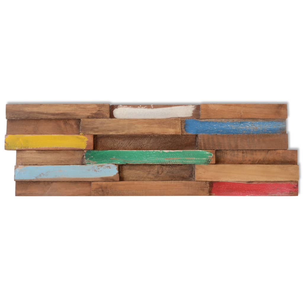 Vidaxl Wall Cladding Panels 10 Pcs 1.03 MÂ² Solid Teak Wood-7