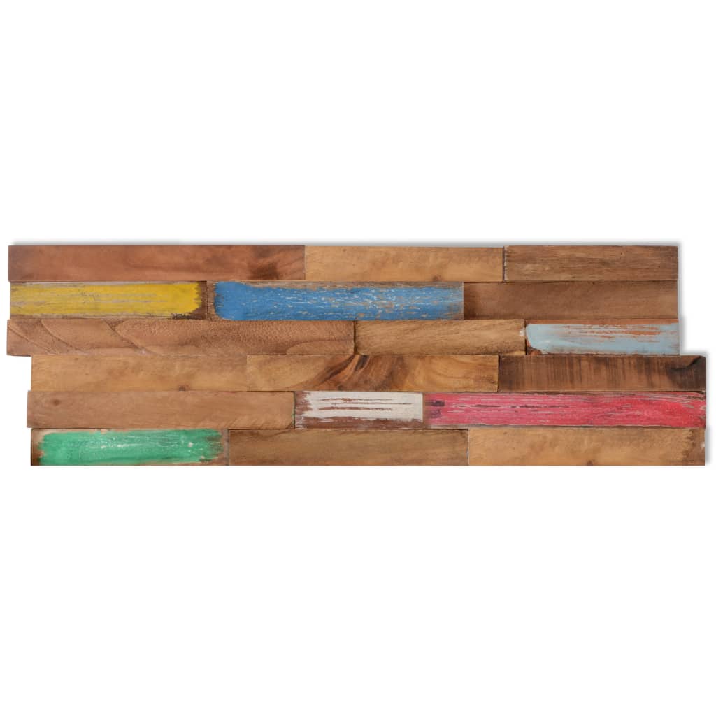 Vidaxl Wall Cladding Panels 10 Pcs 1.03 MÂ² Solid Teak Wood-9