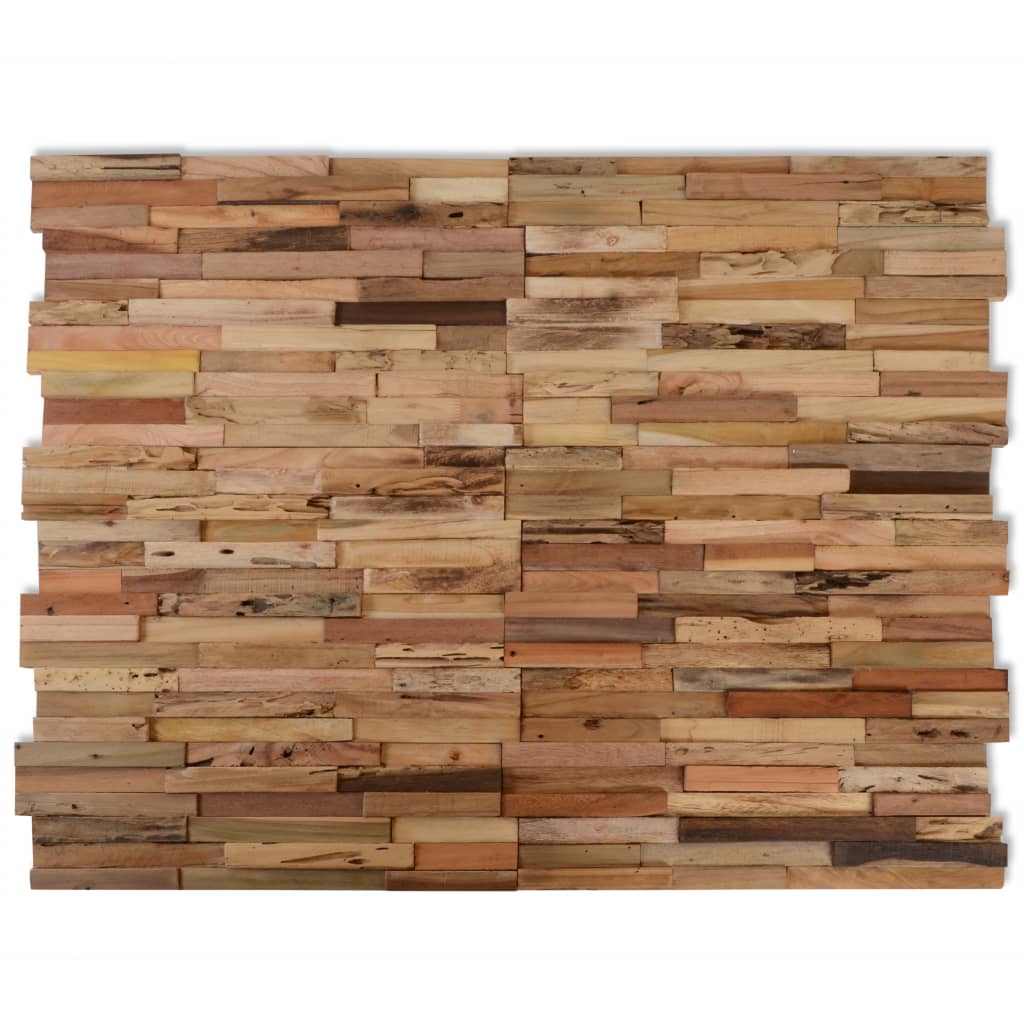 Vidaxl Wall Cladding Panels 10 Pcs 1.03 MÂ² Recycled Teak Wood-2