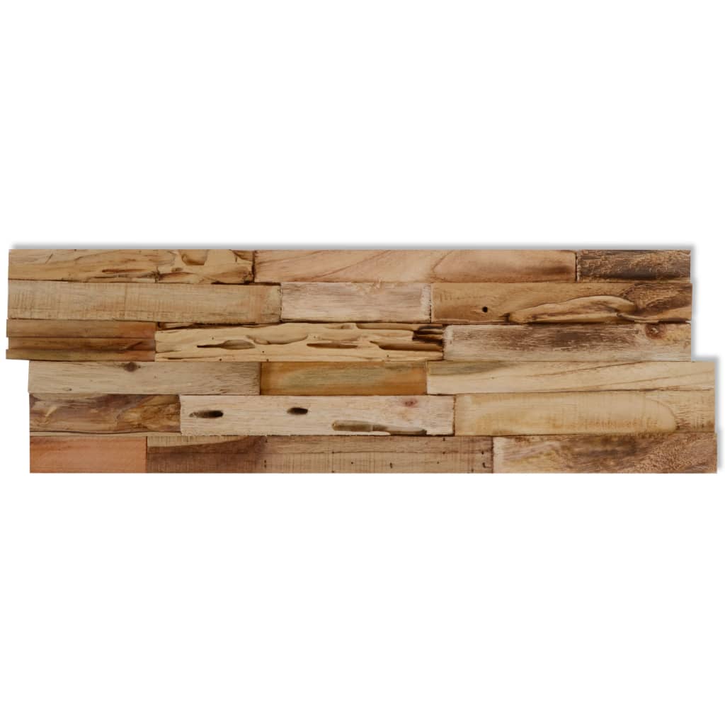 Vidaxl Wall Cladding Panels 10 Pcs 1.03 MÂ² Recycled Teak Wood-5