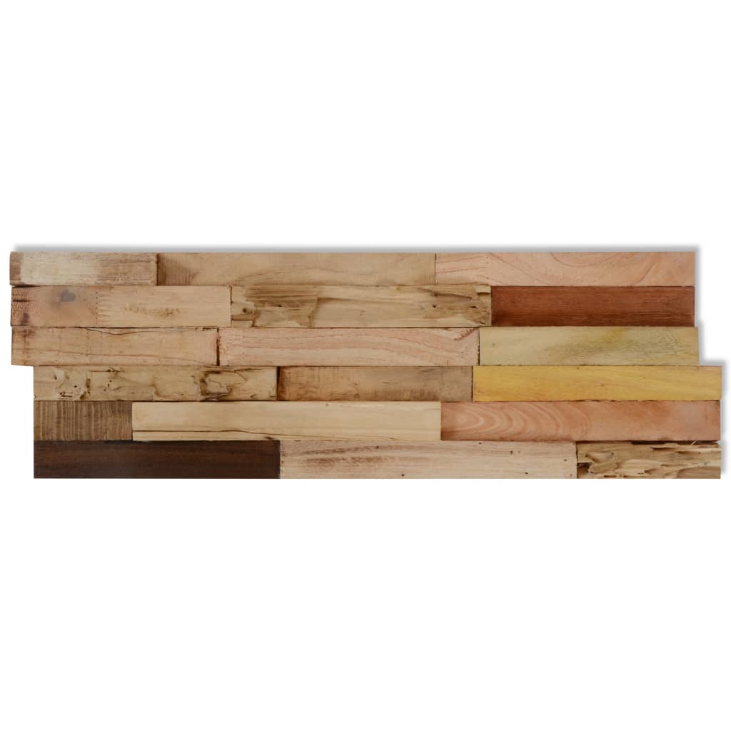 Vidaxl Wall Cladding Panels 10 Pcs 1.03 MÂ² Recycled Teak Wood-6