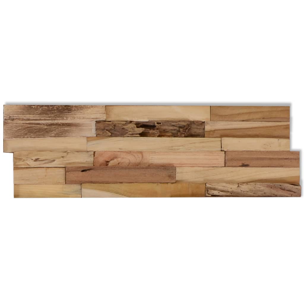 Vidaxl Wall Cladding Panels 10 Pcs 1.03 MÂ² Recycled Teak Wood-8