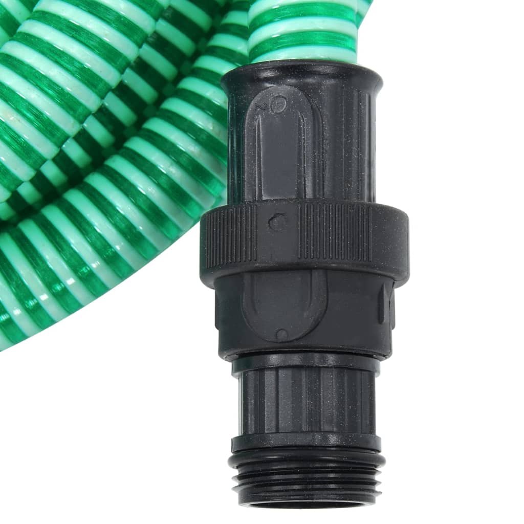 vidaXL 151071 Suction Hose With Pvc Connectors 7 M 22mm Green-2