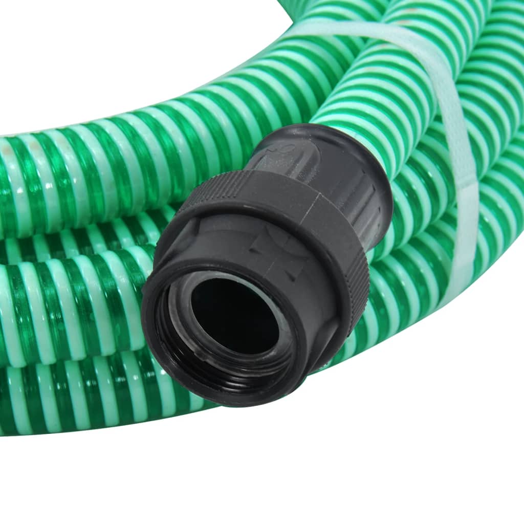 vidaXL 151071 Suction Hose With Pvc Connectors 7 M 22mm Green-4