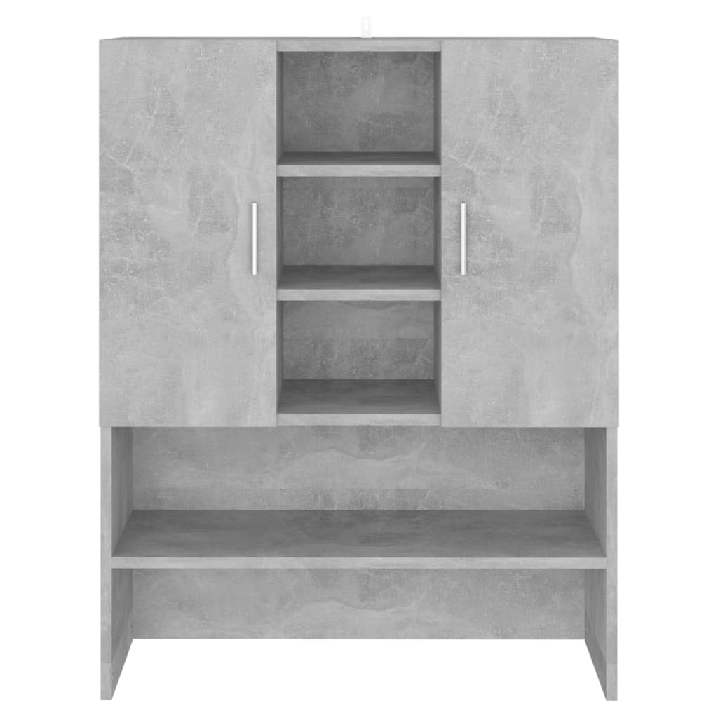 vidaXL 808390 Washing Machine Cabinet Concrete Grey 70.5x25.5x90cm-2