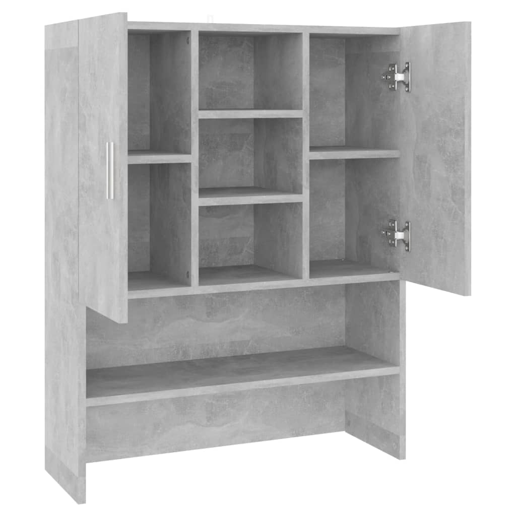 vidaXL 808390 Washing Machine Cabinet Concrete Grey 70.5x25.5x90cm-4