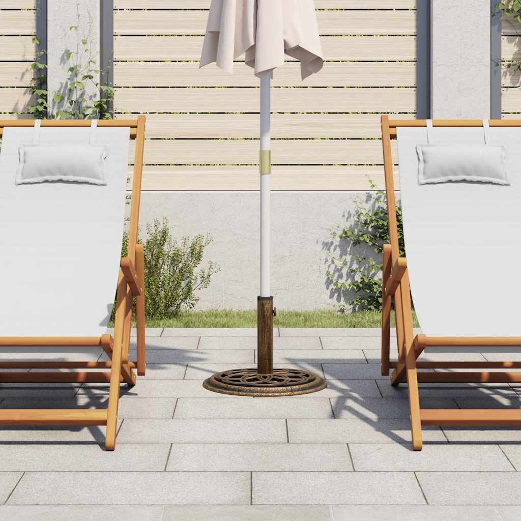 vidaXL 317758 Umbrella Base Bronze 44x44x31cm Cast Iron-2