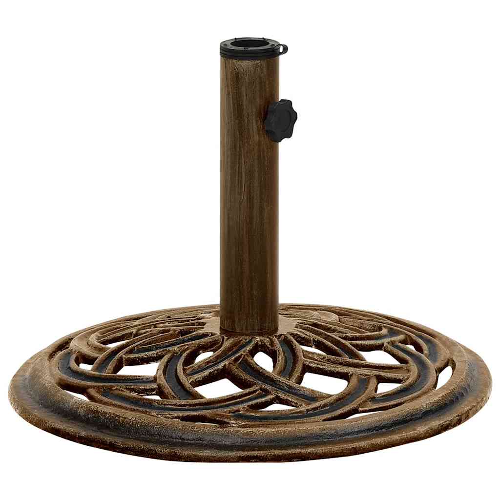 vidaXL 317758 Umbrella Base Bronze 44x44x31cm Cast Iron-3
