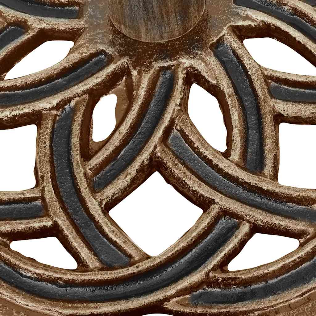 vidaXL 317758 Umbrella Base Bronze 44x44x31cm Cast Iron-5