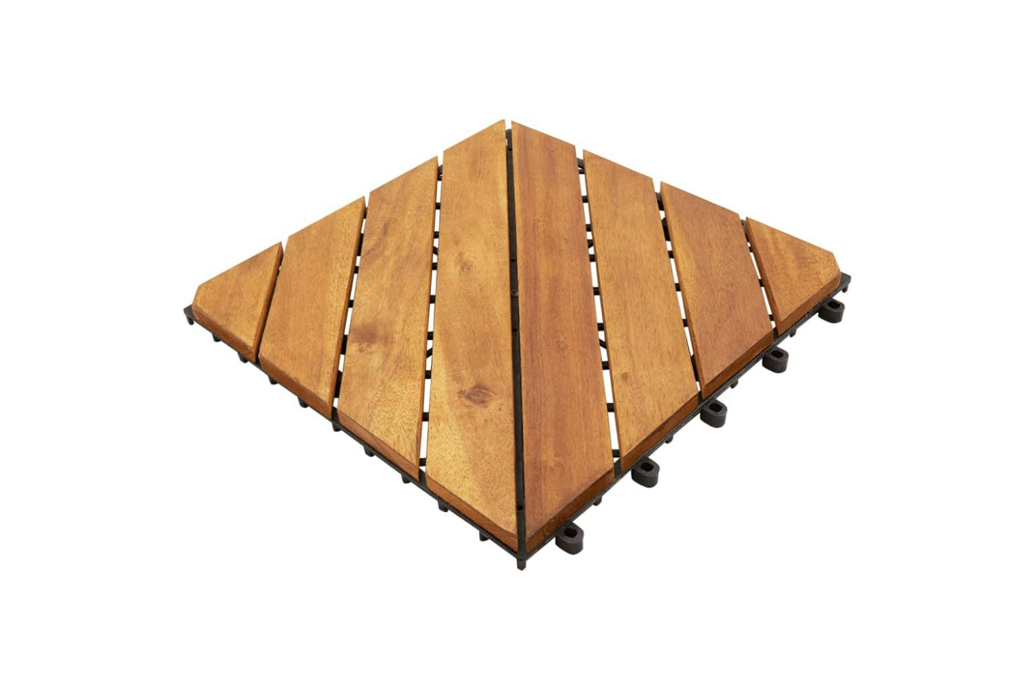 vidaXL 3114666 Decking Tiles 20 Pcs Brown 30x30cm Solid Woo-2