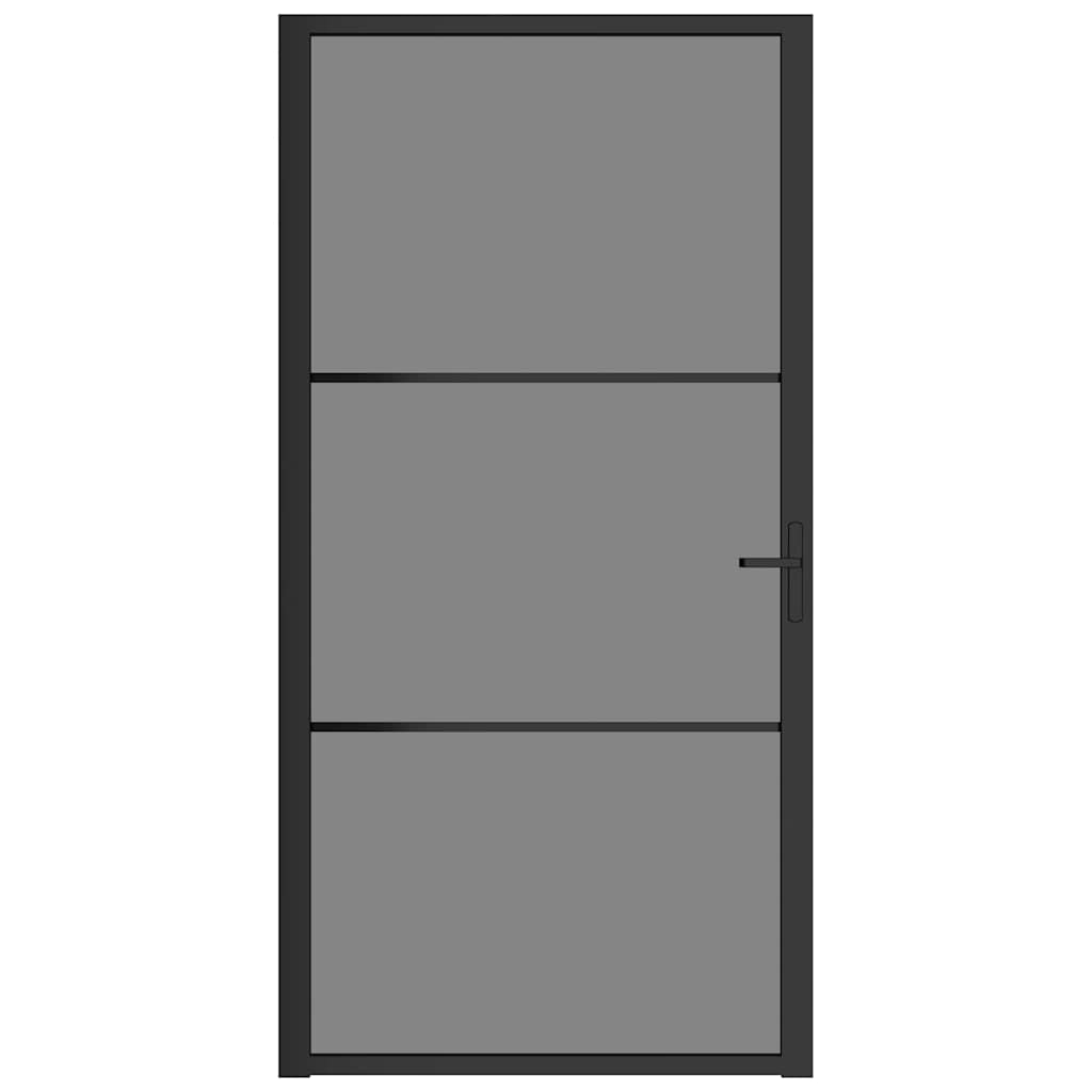 vidaXL 350563 Interior Door 102.5x201.5cm Black Esg Glass And Aluminium-3