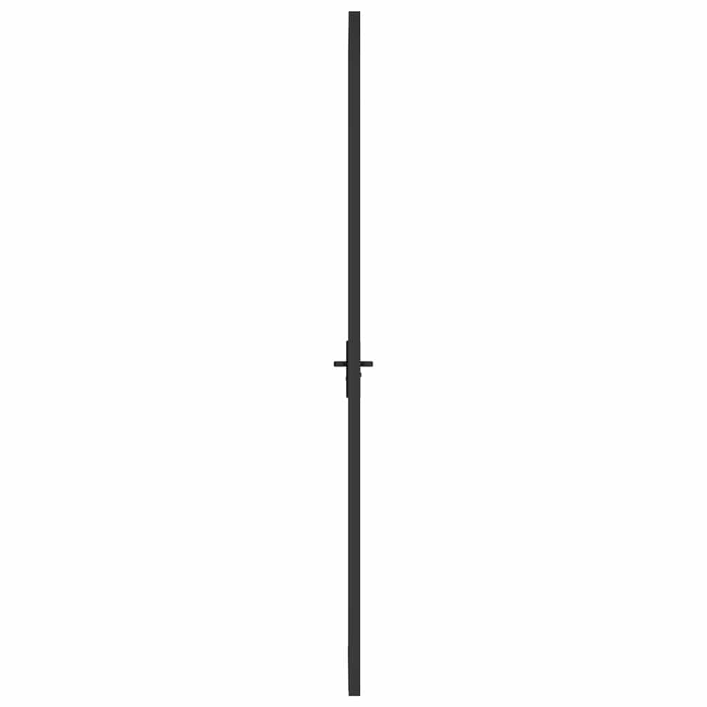 vidaXL 350563 Interior Door 102.5x201.5cm Black Esg Glass And Aluminium-4