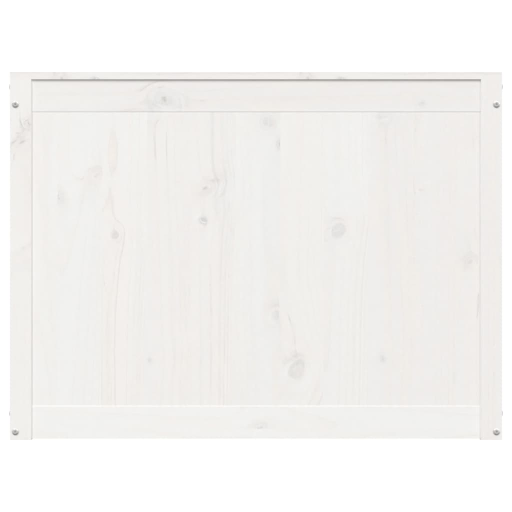 vidaXL 823570 Laundry Box White 88.5x44x66cm Solid Wood Pine-5
