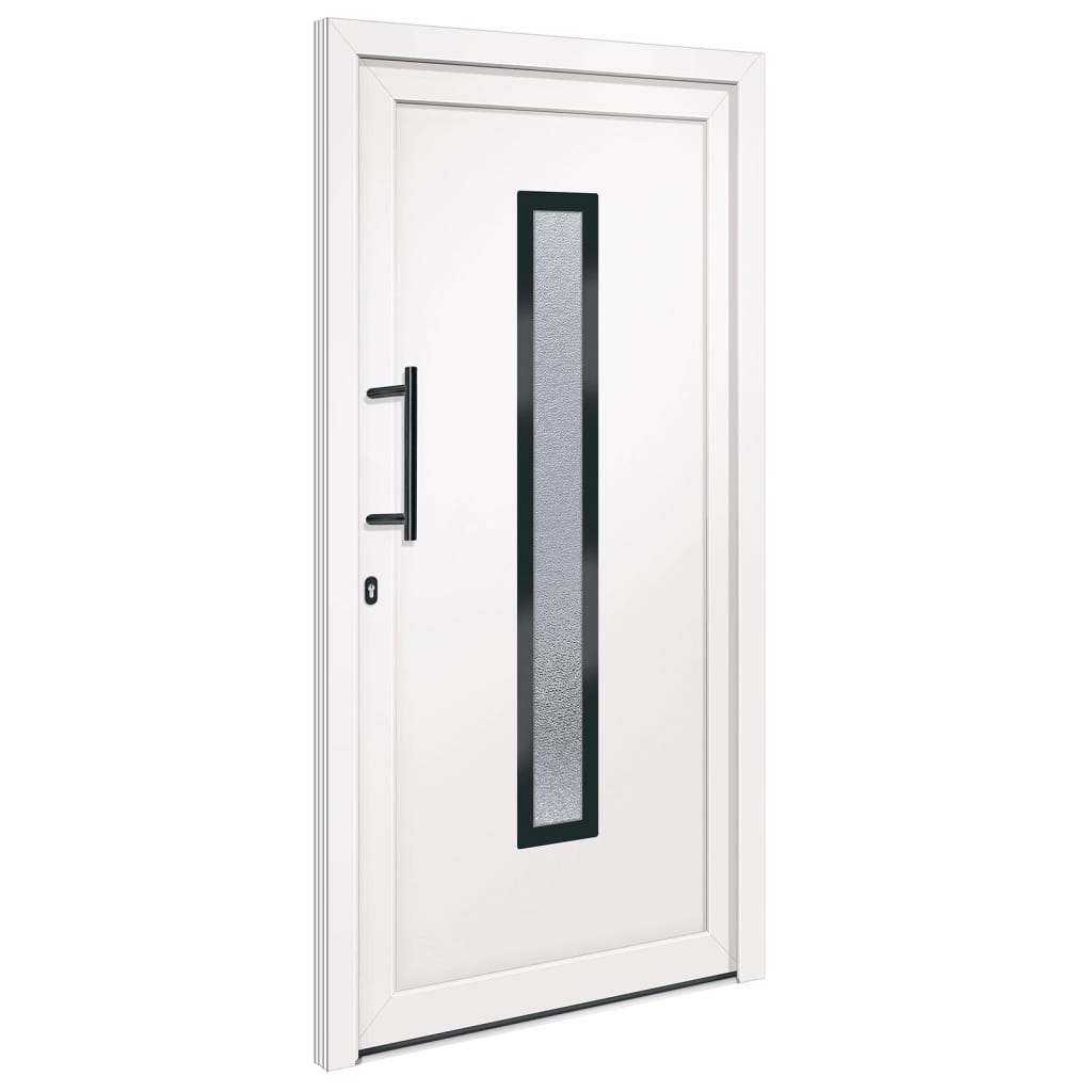 vidaXL 3157078 Front Door White 108x208cm Pvc-2