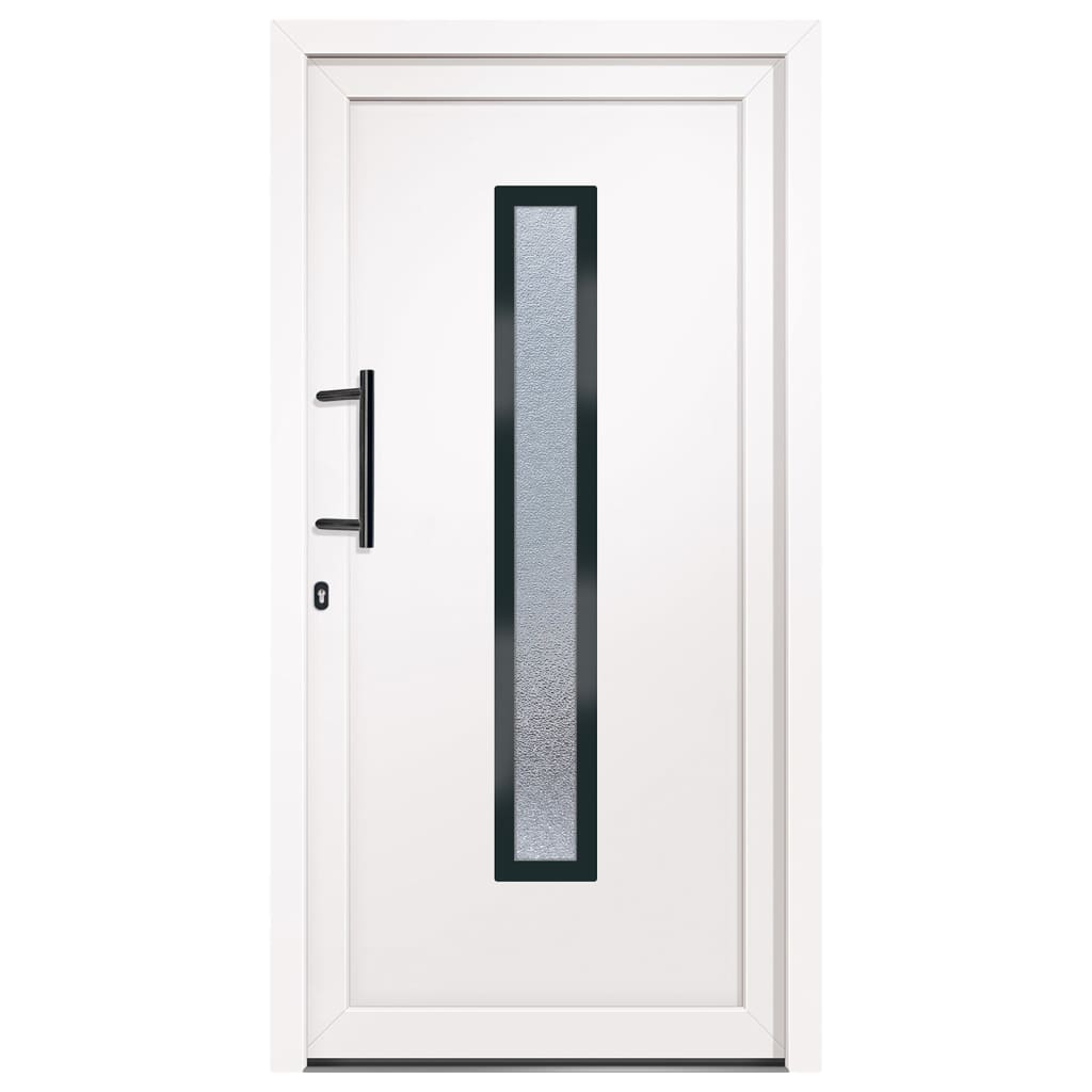 vidaXL 3157078 Front Door White 108x208cm Pvc-3