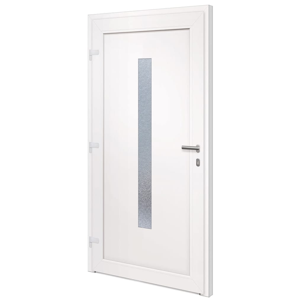 vidaXL 3157078 Front Door White 108x208cm Pvc-4