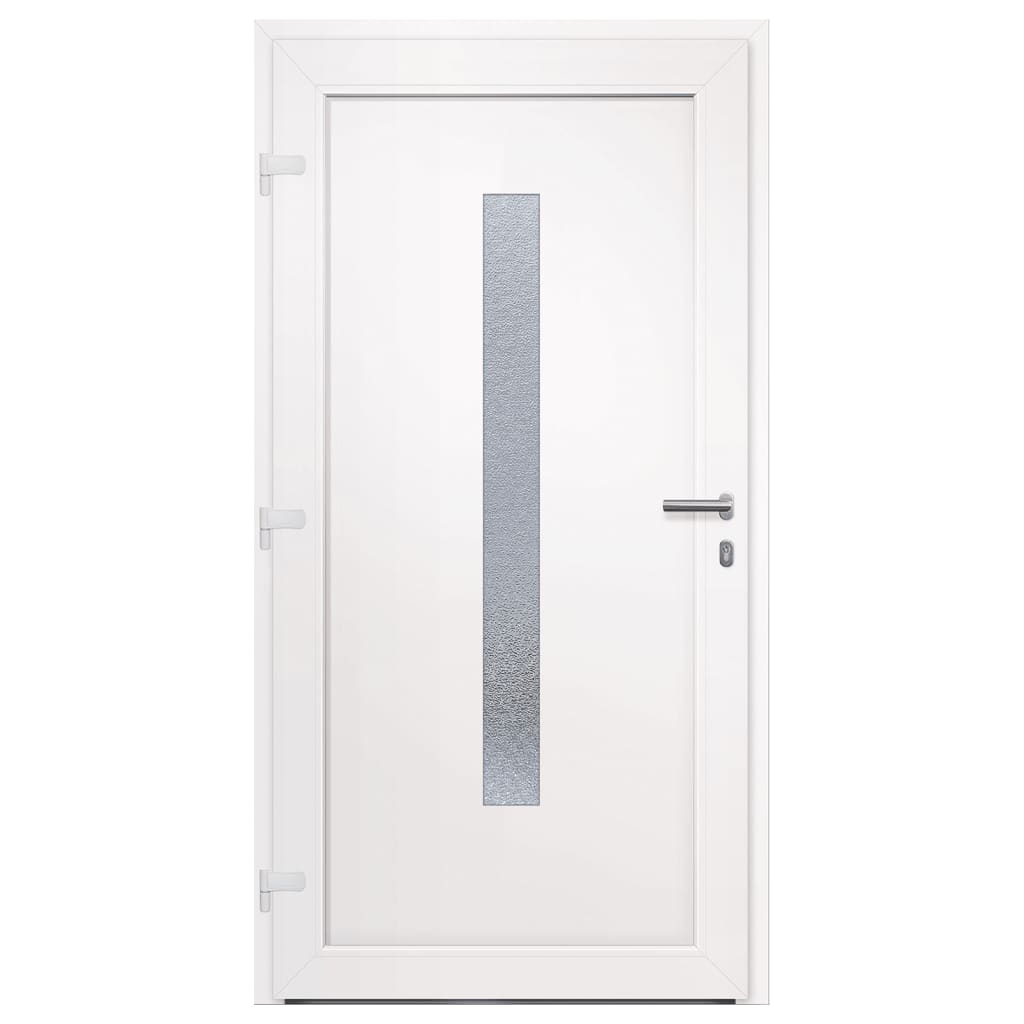 vidaXL 3157078 Front Door White 108x208cm Pvc-5